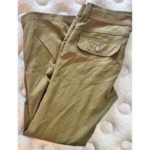 Prana Hiking Pants Womens Size 6 Short Olive Stretch Roll Tab Outdoor Travel